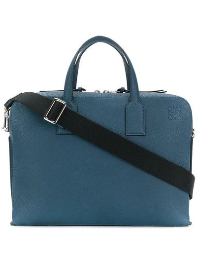 Shop Loewe Goya Briefcase - Blue