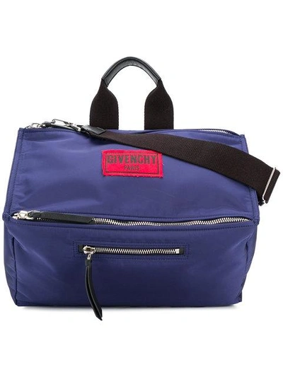 Shop Givenchy Paris Pandora Messenger Bag - Blue