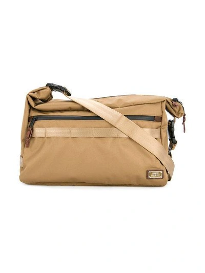 Shop As2ov Cordura Shoulder Bag In Brown