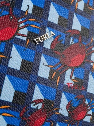 Shop Furla Crab Print Pouch