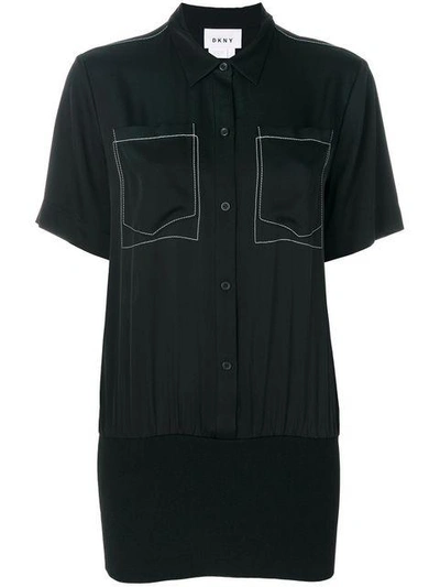 Shop Dkny Patch Embroidered Shirt