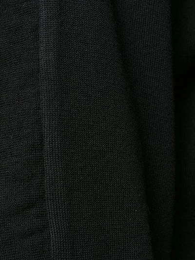 Shop Laneus V-neck Embellished Sleeve Sweater - Black