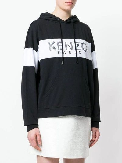 Shop Kenzo Logo Print Hoodie