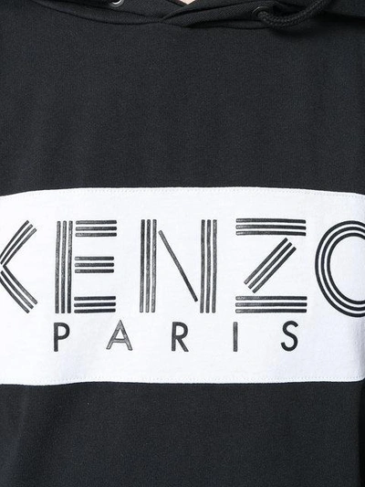 Shop Kenzo Logo Print Hoodie