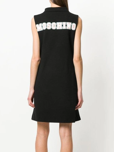 Shop Moschino Number Motif Tank Dress