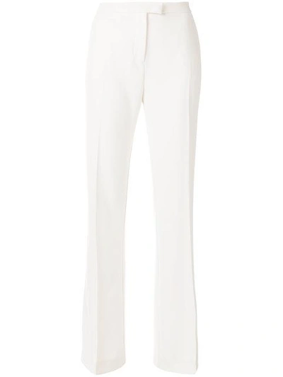 Shop Pinko Cropped Trousers - White