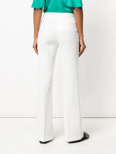 Shop Pinko Cropped Trousers - White