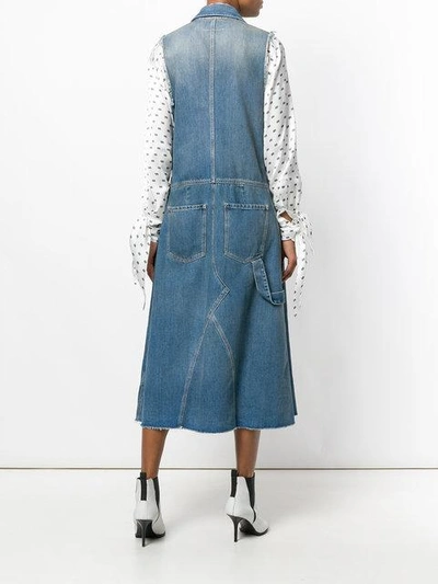 denim maxi shirt dress