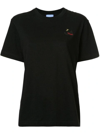 Shop Macgraw Swan Patch T-shirt In Black