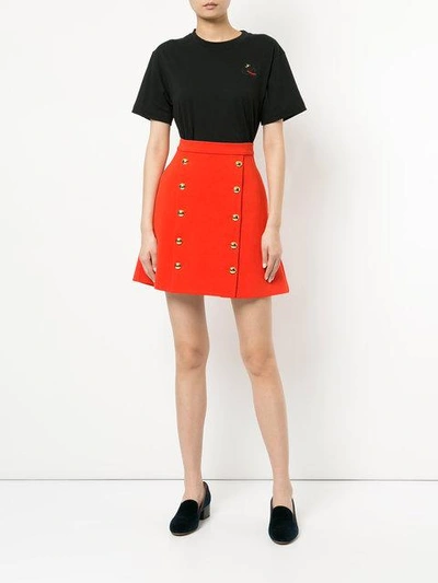 Macgraw Swan Patch T-shirt In Black