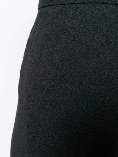 Shop Msgm Wide-leg Trousers In Black