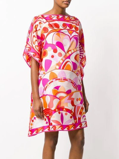 Shop Emilio Pucci Floral Print Dress In Pink