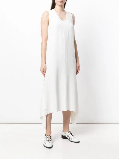 Shop Joseph Long Sleeveless Dress In White