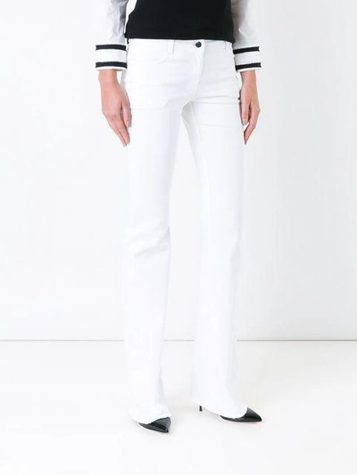 Shop Michael Kors Collection Bootcut Jeans - White