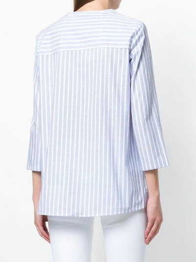 Shop Hemisphere Casual Striped Shirt - Blue