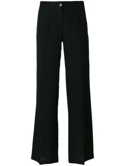 Shop Aspesi Straight Leg Formal Trousers In Black