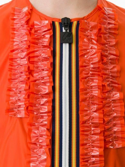 Shop Dsquared2 Ruffle-trimmed Jacket - Yellow & Orange
