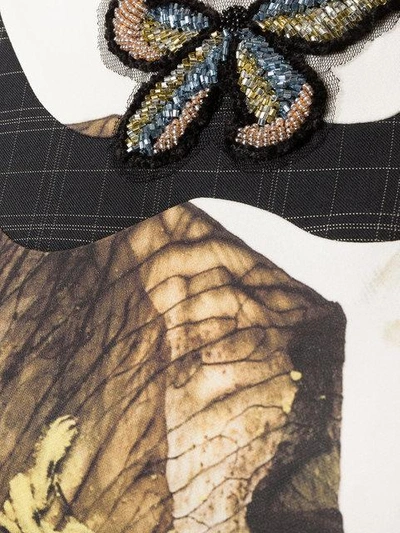 Shop Antonio Marras Butterfly Printed Dress In Neutrals