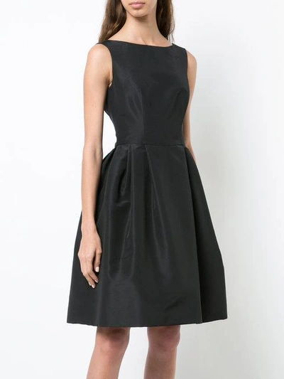 Shop Carolina Herrera Flared Cocktail Dress In Black