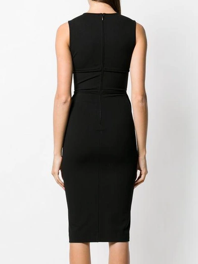 Shop Dsquared2 Fitted Dress In Black