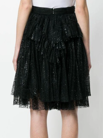 Shop Dsquared2 Sequin Tulle Skirt - Black