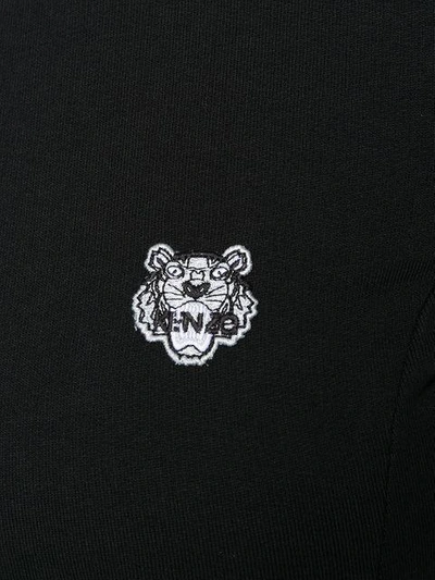 Shop Kenzo Tiger Patch Dress In Black