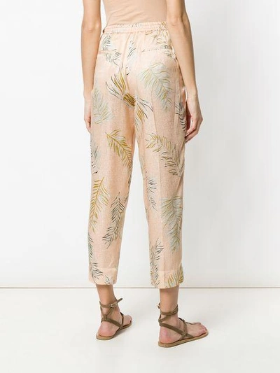 Shop Forte Forte Tropical Print Trousers