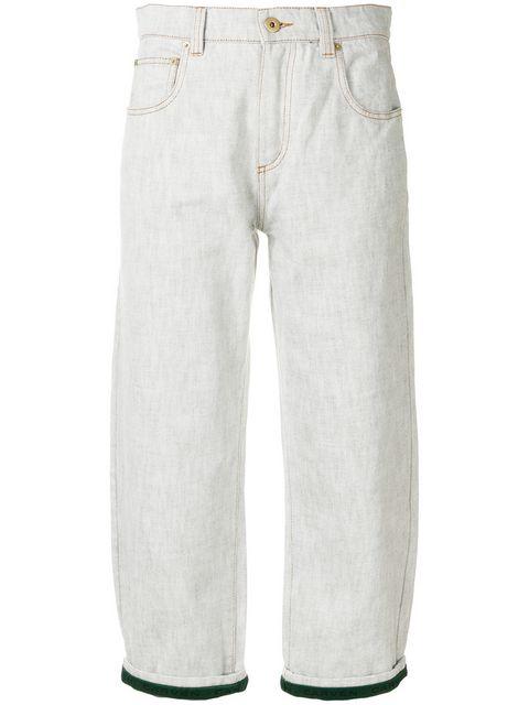 Carven Cropped Trousers - Grey | ModeSens