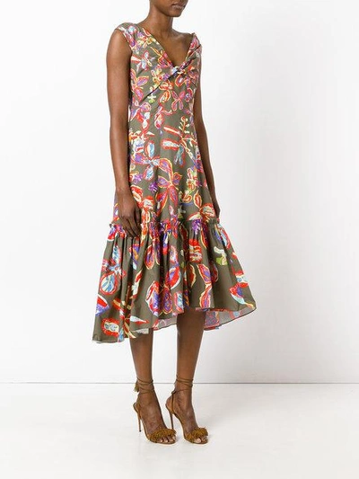 Peter Pilotto Floral Printed Shift Dress | ModeSens