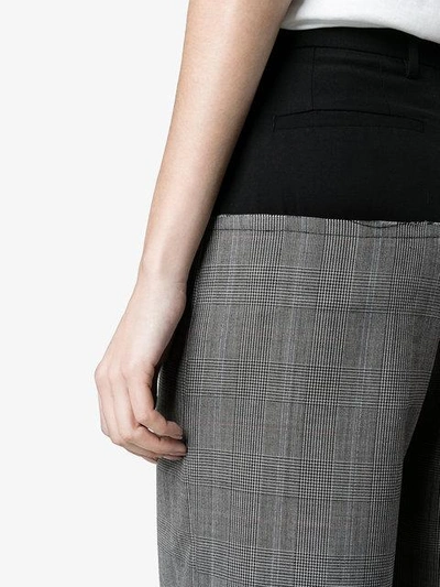 Shop Blindness Oversize Check Trousers In Grey