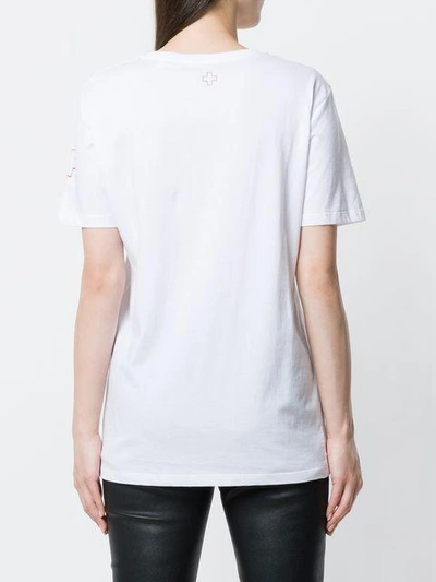Shop A.f.vandevorst Cross Print T-shirt In White