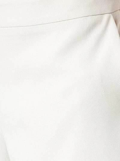Shop Martha Medeiros Crepe Shorts In White