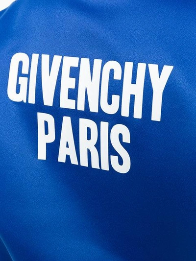 Shop Givenchy Oversized Bomber Jacket In Blue