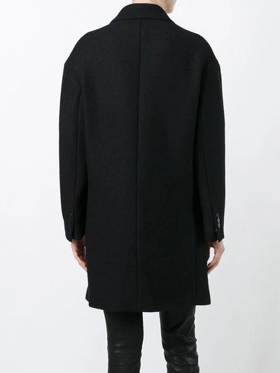 Shop Neil Barrett Oversize Double-breasted Coat In Black