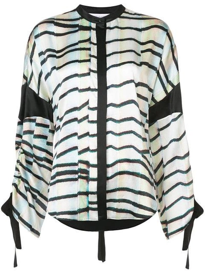 Shop Kimora Lee Simmons Eden Drawstring Shirt In Multicolour