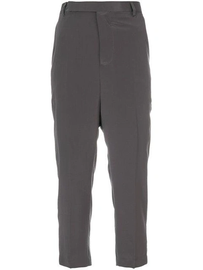 Shop Rick Owens Easy Astaires Trousers - Grey