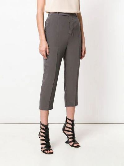 Shop Rick Owens Easy Astaires Trousers - Grey