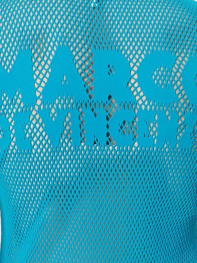 Shop Marco De Vincenzo Ultrapharum Net Vest In Blue