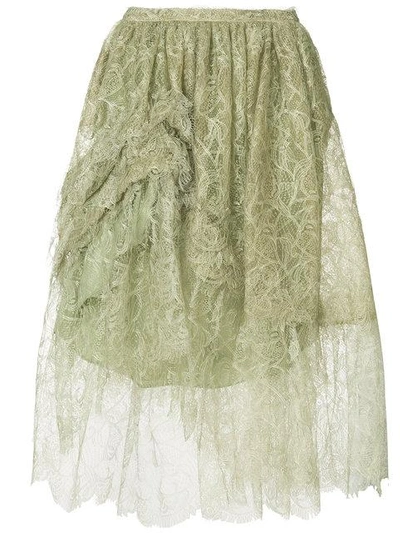Shop Ermanno Scervino Lace Skirt