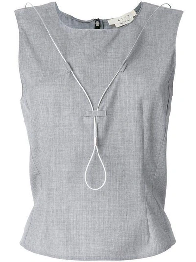 Shop Alyx Wire Detail Sleeveless Top In Grey