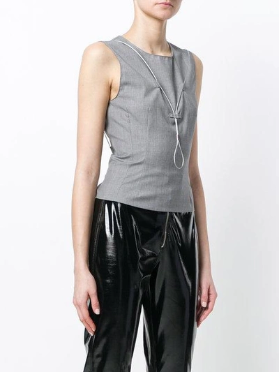 Shop Alyx Wire Detail Sleeveless Top In Grey