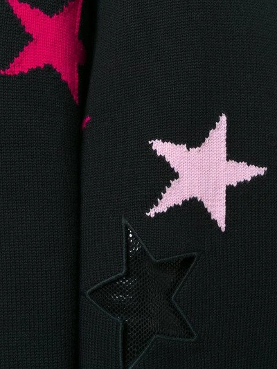 Shop Givenchy Stars Embroidered Sweater - Black