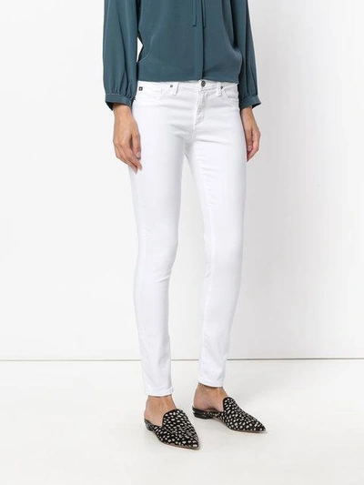 Shop Ag Super Skinny Cropped Jeans In White