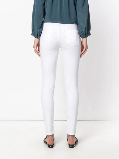 Shop Ag Super Skinny Cropped Jeans In White