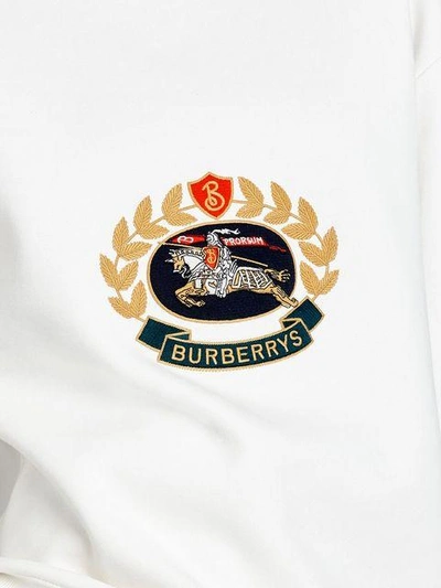 Shop Burberry Reissued Sweatshirt - White