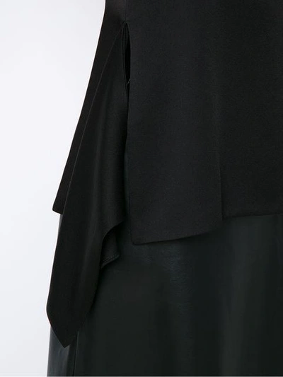 Shop Gloria Coelho Panelled Blouse In Black