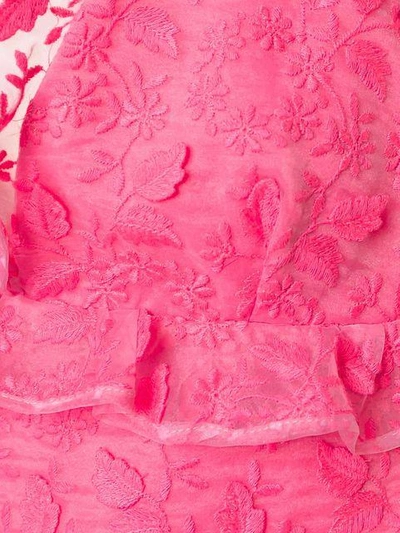 Shop Giamba Ruffled Dress In Pink
