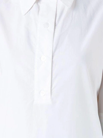 Shop Marni Fluted Poplin Shirt - White