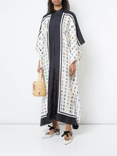 printed kaftan dress