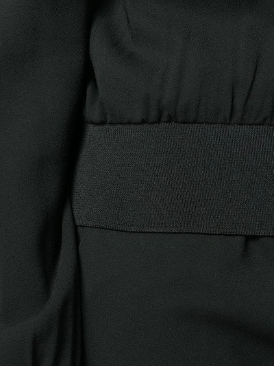 Shop Lanvin Puff Sleeve Bomber Jacket - Black